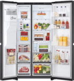LG Side-by-Side GSLC41EPPE, 179 cm hoch, 91,3 cm breit, Total No Frost, LINEARCooling, Multi-Airflow, Integrierter Wassertank - Image 4