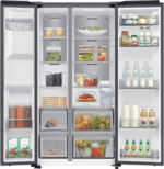 Samsung Side-by-Side RS70F65KETEF, 178 cm hoch, 91,2 cm breit, No Frost+, Al Energy Mode, Metal Cooling - Image 3