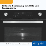 exquisit Einbau-Mikrowelle, Mikrowelle, Mikrowelle + Grill, Mikrowelle + Heißluft, Grill, Auftau-Programm, Mikrowelle + Grill + Umluft, Grill + Umluft, 72,00 l, Timer, Kindersicherung, 5 Leistungsstufen, Kombinationsgerät - Image 4
