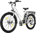 HITWAY E-Bike Cityrad 27,5 Zoll Elektrofahrrad für Damen Herren, Pedelec mit 36V 13Ah Akku, 1 Gang, 250W Heckmotor, 468 Wh, E-fahrräde, E-Citybike mit Schloss, Pumpe, APP