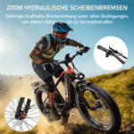 DUOTTS E-Bike Cityrad F26lite 48V 18Ah 864Wh 100km Reichweite 20x4,0Reifen7Gang Elektrisches, 7 Gang Shimano Schaltwerk, Kettenschaltung, Heckmotor, 864 Wh, Fat-Tire E-Mountainbike - Image 5