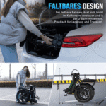 HITWAY E-Bike Faltrad 20*3,0 zoll Elektrofahrrad Pedelec mit 36V15,6Ah Akku, 7 Gang shimano shimano Schaltwerk, Kettenschaltung, Heckmotor, 561,6 Wh, Klappfahrrad E Mountainbike für Damen u. Herren - Image 3