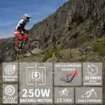 DUOTTS E-Bike Mountainbike E29 herren Elektrofahrrad 648WH 27.5 Zoll damen 48V 13.5AH 50Nm, 14 Gang Shimano Shimano Schaltwerk, Kettenschaltung, Heckmotor, 648 Wh, IPX4, max. Steigung 20–30°, max. Belastung 150 kg – Bild 5