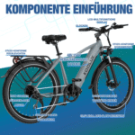 KOOLUX E-Bike Elektrofahrrad für Damen/Herren Reichweite 65-90 km elektro-cityrad, Heckmotor, 720 Wh, 27,5" Elektrofahrrad 7-Gang Shimano 48V15AH Herausnehmbare Batterie - Image 3