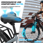 KOOLUX E-Bike Elektrofahrrad für Damen/Herren Reichweite 65-90 km elektro-cityrad, Heckmotor, 720 Wh, 27,5" Elektrofahrrad 7-Gang Shimano 48V15AH Herausnehmbare Batterie - Image 5