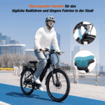 RCB E-Bike Pedelec G5 für Stadt und Gelände,27,5 Zoll Herren Elektrofahrrad,13Ah,40-70 km, 7 Gang, Kettenschaltung, Heckmotor, 468 Wh, APP, ebike Herren, Gepäckträger hinten - Image 4