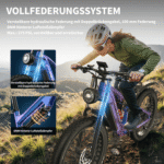 DUOTTS E-Bike Mountainbike Mountainbike E26 mit starkem Motor, 26x4’’ Reifen, 80 Nm, 8 Gang Shimano, Heckmotor, 960 Wh, , Stillvolles E-Mountainbike Elektrofahrrad für Gelände - Image 5