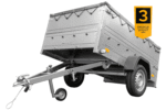 Anhänger kippbar Garden Trailer 201 KIPP mit zusätzlichen Bordwänden, Stützrad und Flachplane-Neu – [LTG_SITE_NAME] - Image 2