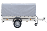 Anhänger Pkw 230×125 Garden Trailer 230 KIPP Unitrailer 750 kg mit Stützrad, Hochplane und Hochspriegel-Neu - Image 3