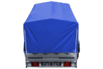 Auto Anhänger 230×125 Garden Trailer 230 KIPP Unitrailer 750 kg mit Stützrad, blauer Hochplane und Hochspriegel-Neu - Image 5