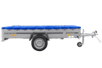 Einachsanhänger 264×150 UNITRAILER GARDEN 265 KIPP mit einem Flachplanenträger und blauer Plane-Neu - Image 4