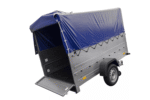 Führerschein B Anhänger Garden Trailer 230 KIPP mit Stützrad, zusätzlichen Bordwänden, Hochplane und Hochspriegel H800-Neu - Image 4