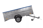 Großer Anhänger 750 kg Garden Trailer 264 KIPP mit Bordwandaufsatz , Stützrad und blauer Flachplane-Neu - Image 5