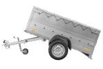 Kippbarer Pkw Anhänger Garden Trailer 200 KIPP mit zusätzlichen Bordwänden, Stützrad und Flachplane-Neu - Image 3