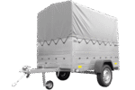 Kipper ungebremst Garden Trailer 200 KIPP mit zusätzlichen Bordwänden, Stützrad, Hochplane und Hochspriegel-Neu - Image 5